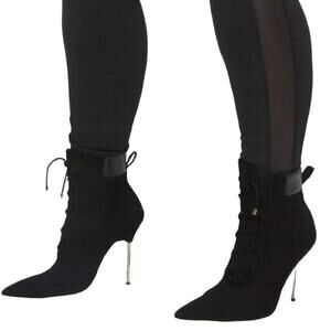 Good American Black Ankle Boots